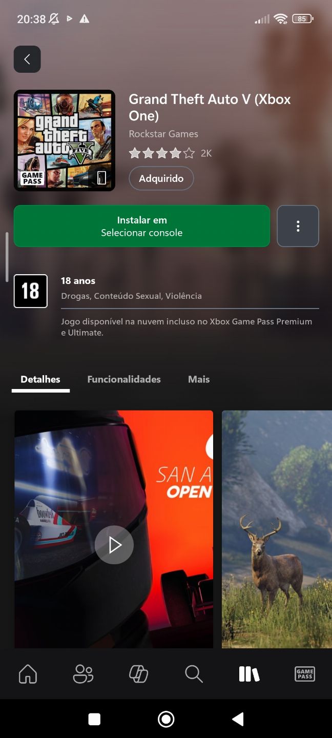 Conta xbox recheada de jogos