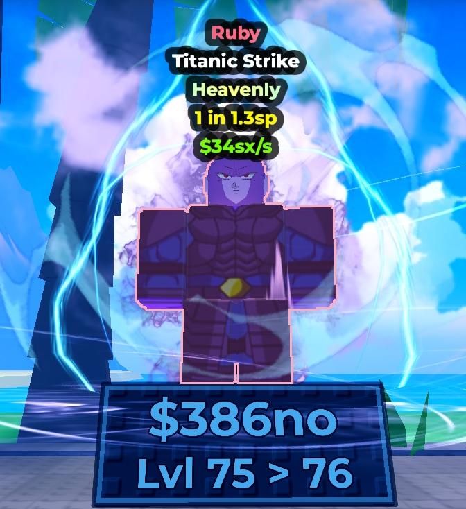 Anime Dice | Titanic Strike Ruby | Paradox Lv. 75