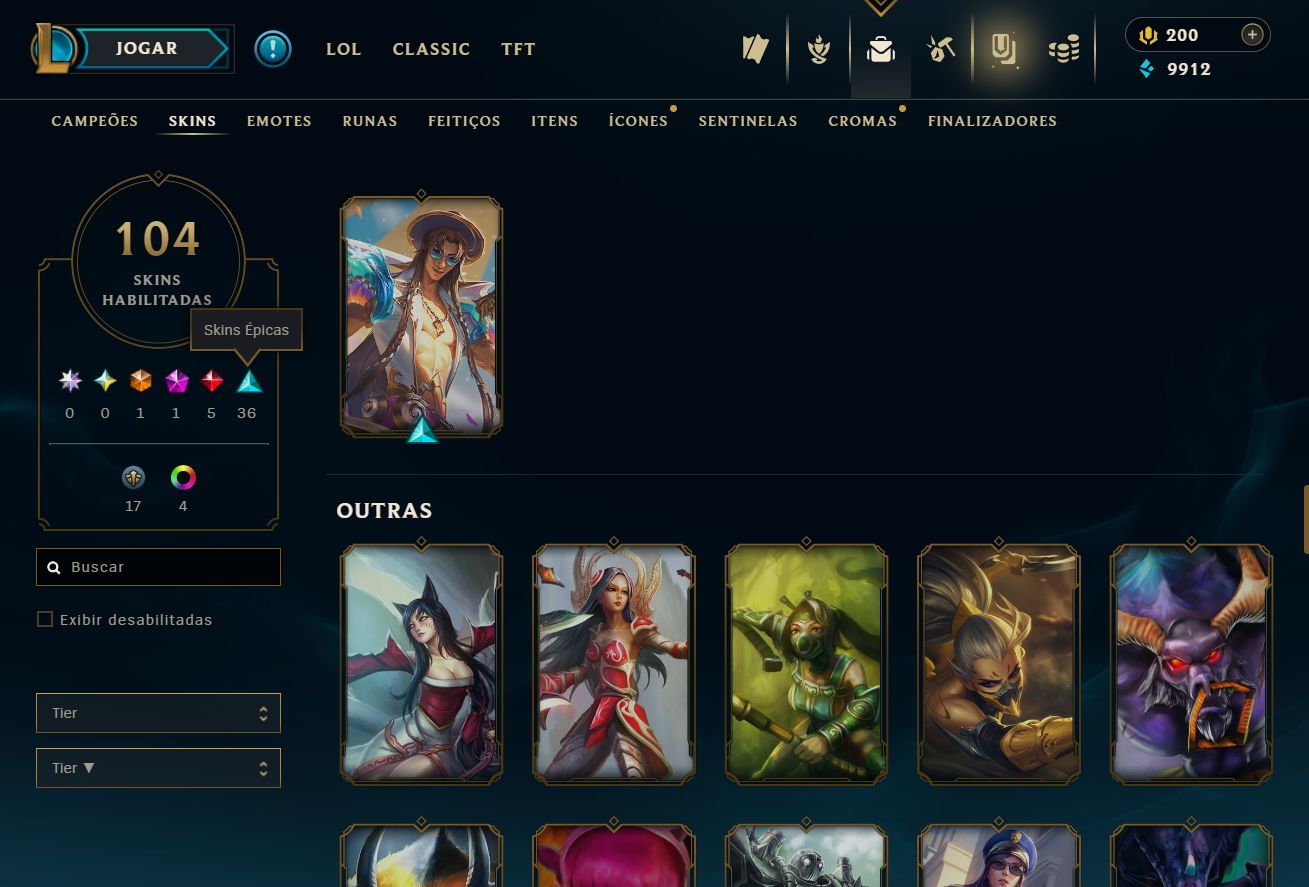 [ACESSO IMEDIATO] Bronze IV 104+ Skins 0% WR