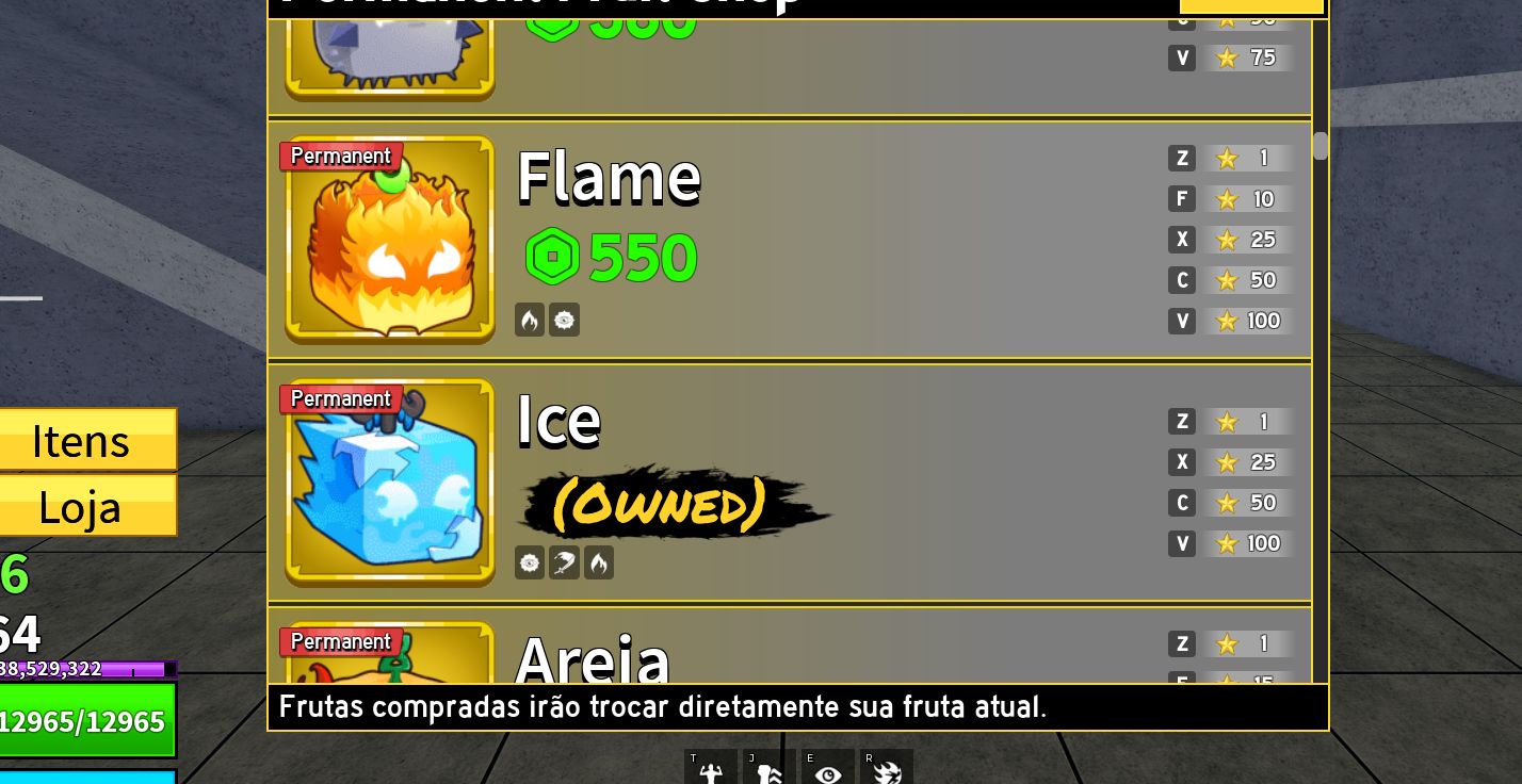 Conta Blox Fruits Com Portal e Ice Permanente