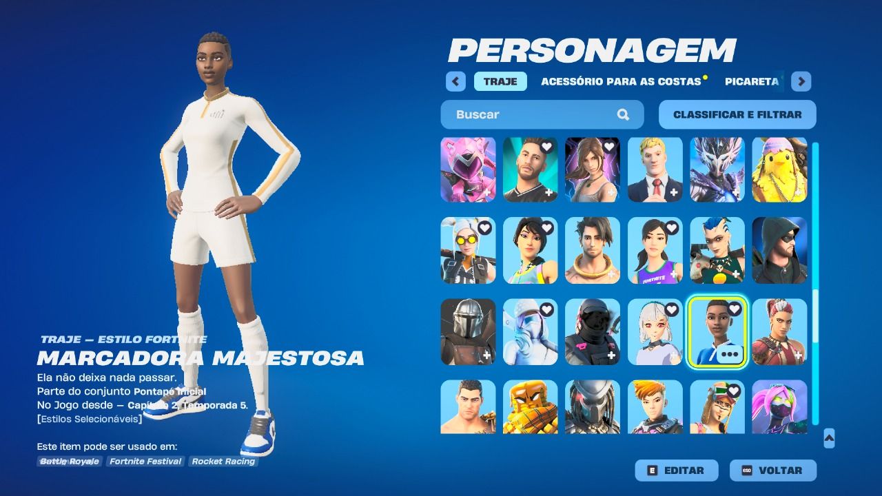 Conta Fortnite, com skins tryhards e itens evento travis + itens rocket league