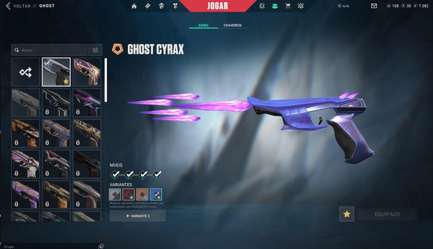 Conta Vava com 14 skins da loja, Karambit Vct 2025, ex imortal, + de 1k gasto
