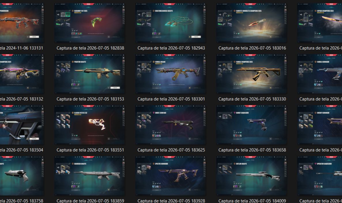 Conta de Valorant com skins Champions 24/25