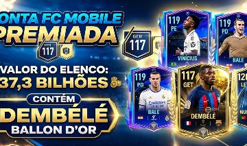 Conta FC Mobile GER 117 | Elenco 37.3B | Dembélé Ballon d'Or + Vini Jr, Bale