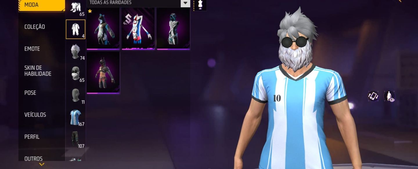 CONTA COM VARIA SKINS