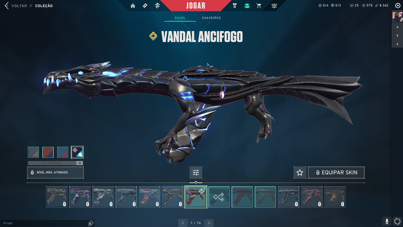 CONTA COM VANDAL DRAGÇAO E KARAMBIT VELOCITY FULL ACESSO