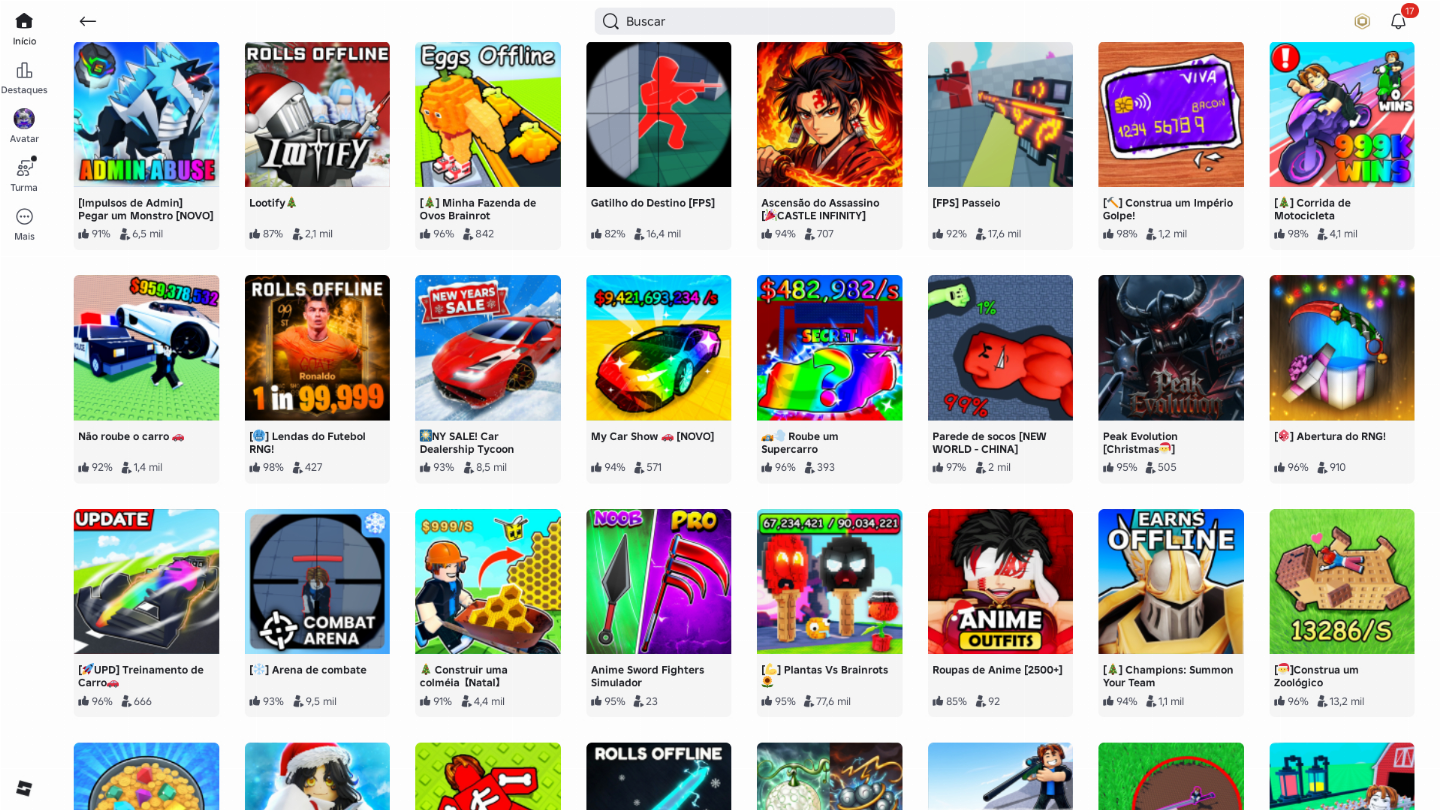 CONTA ROBLOX , MUITOS JOGOS UPADOS NA CONTA!! VALOR PARA REVEENDA!!