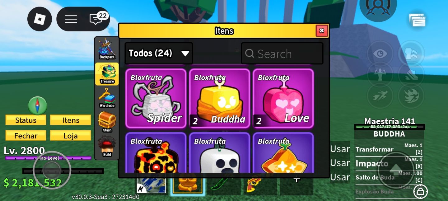 Melhor conta de blox fruits focada no game