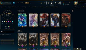 CONTA PREMIUM DE LOL / 1040 SKINS / FULL ACESSO