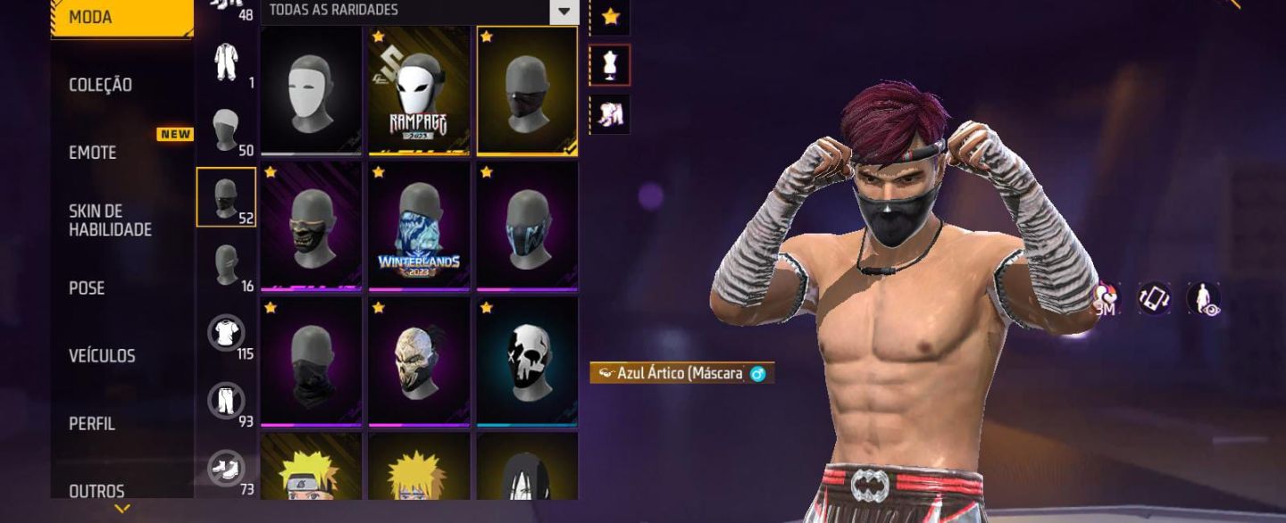 Conta level 52 com mais de 100 peita com punho gemada e simples