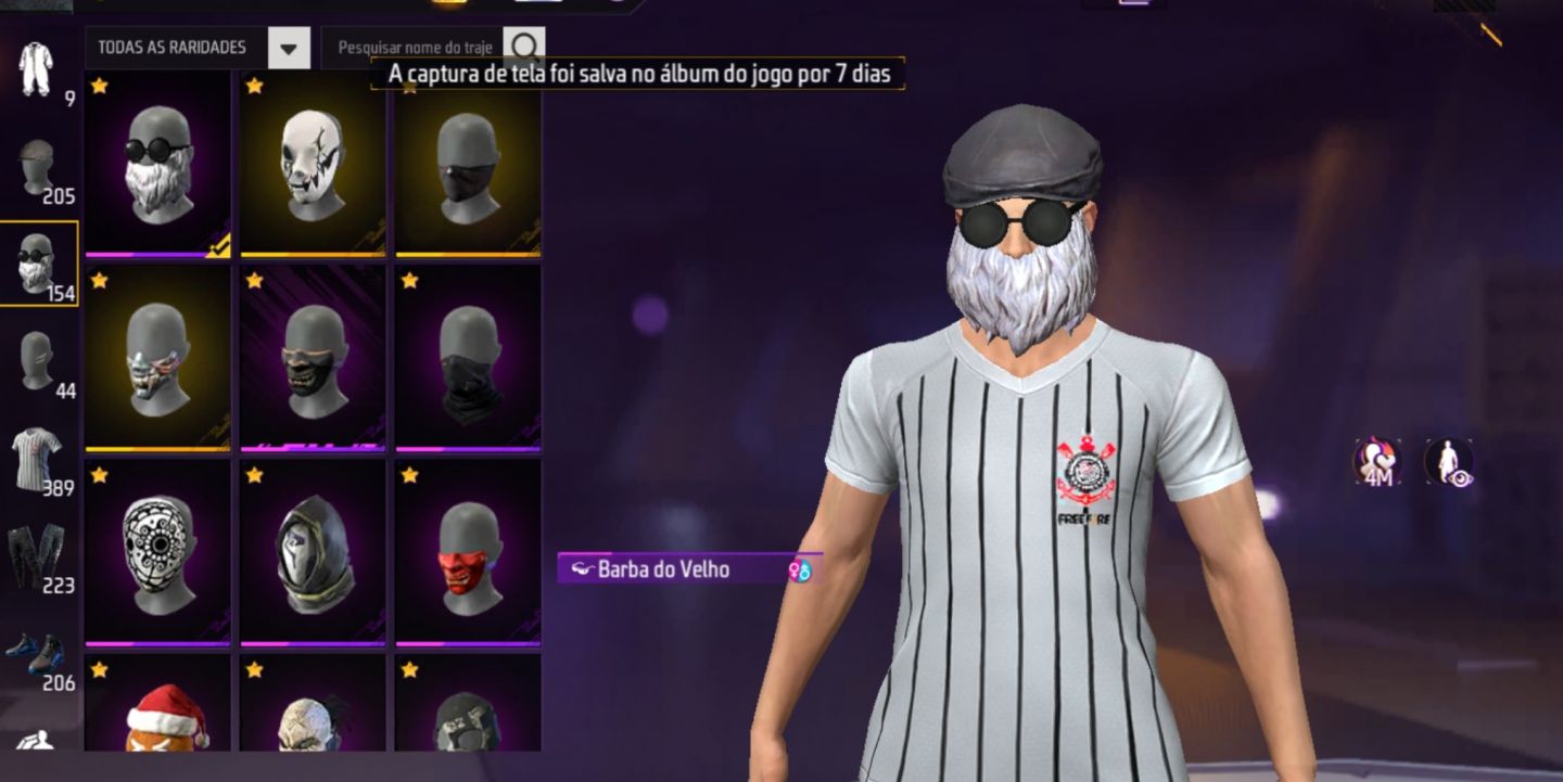 Conta Free Fire Barba do Velho + Chefe Mob + Mclaren + Skins Lendárias