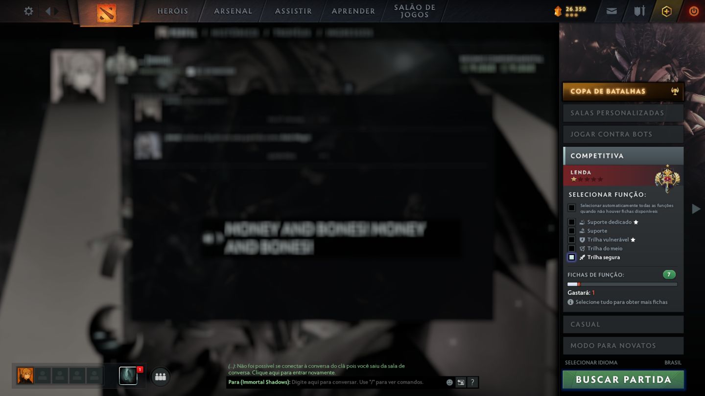 CONTA LENDA 1 - DOTA 2 3k.144 MMR - 10.000/10.000 BEHAVIOR