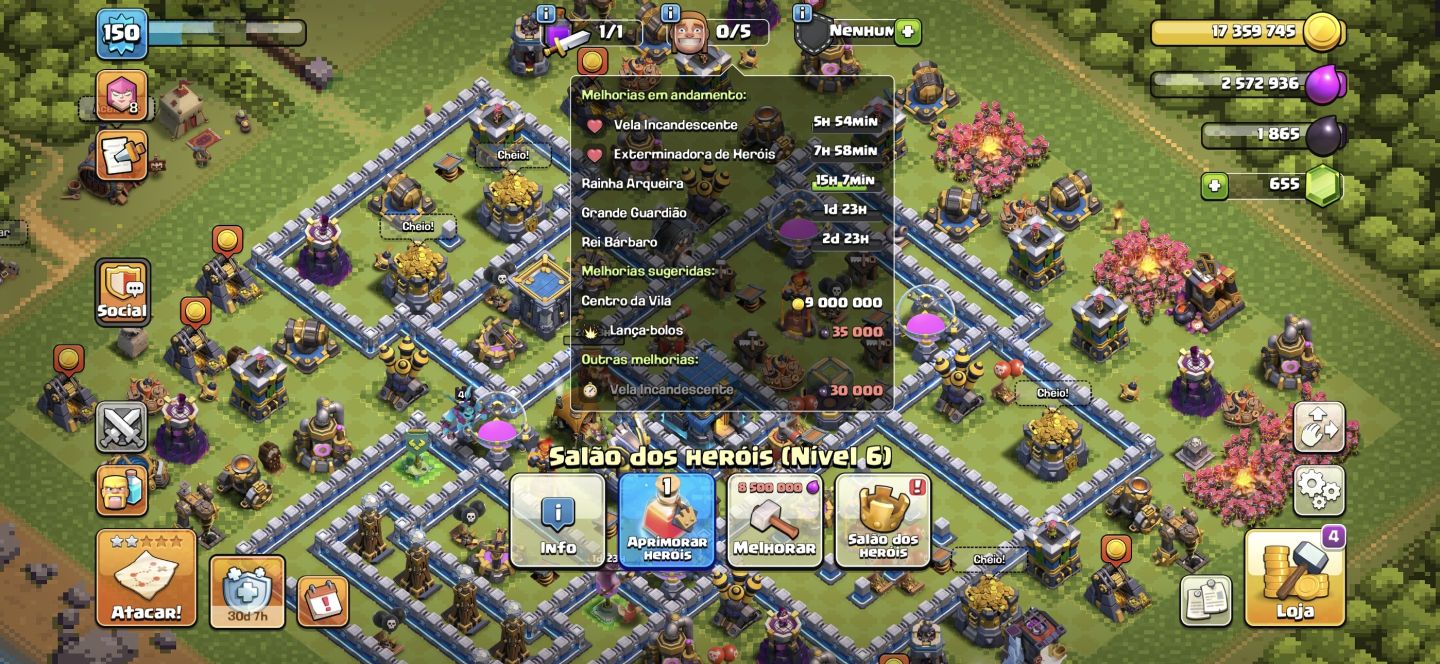 CLASH OF CLANS CV 12 FULL + BRAWL STARS + HAY DAY - 3 JOGOS EM UM SÓ EMAIL