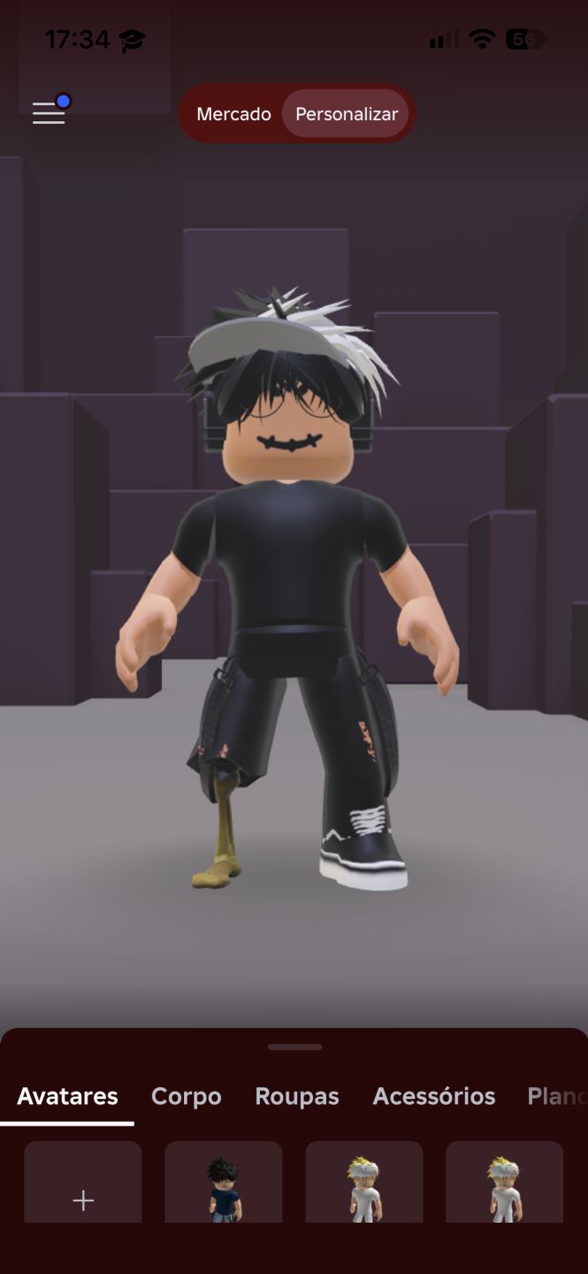Conta Roblox cnp masculina e feminina