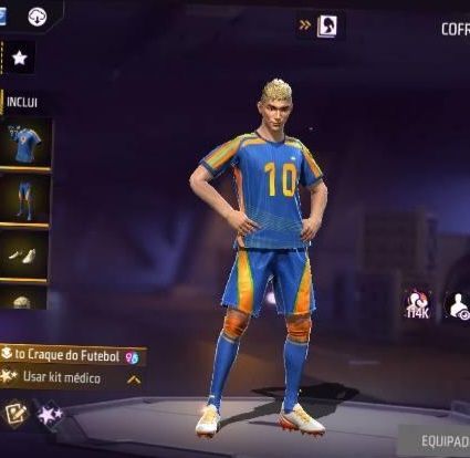 Conta bot com conjunto craque futebol (personalizada)