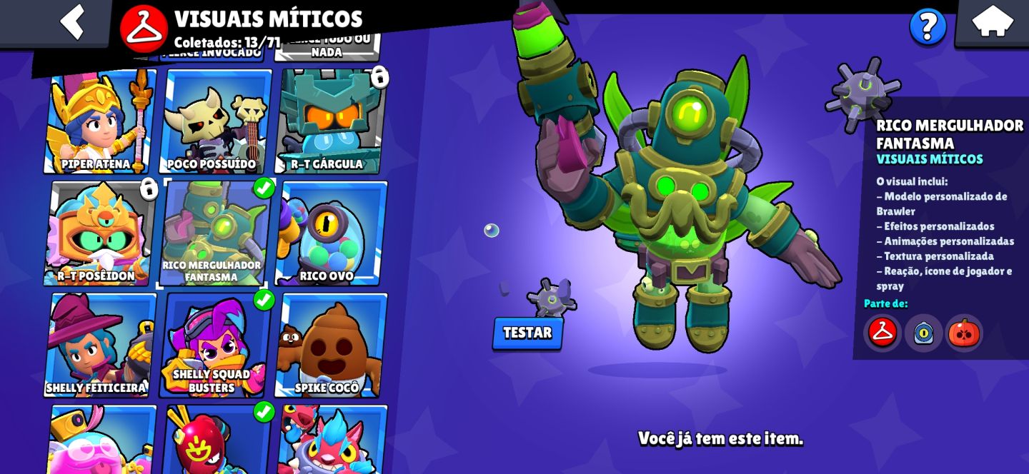 Conta RARA de Brawl Stars e Clash Royale | +32K Troféus | 279 Gemas | PROMOÇÃO!