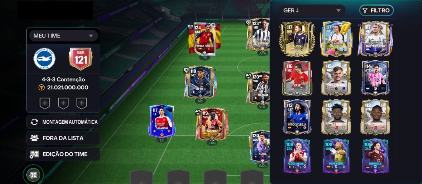 Conta de fc mobile nível 31