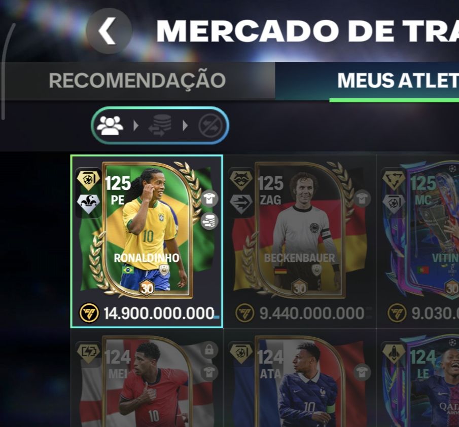 Essa conta recheada de craques