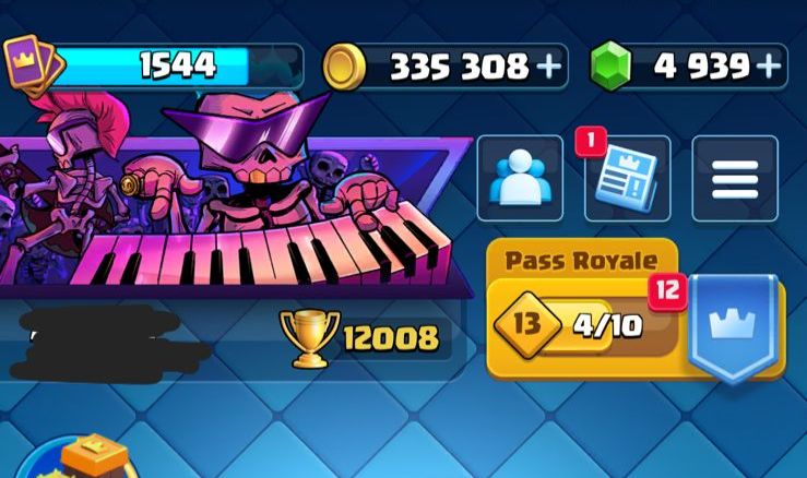 CONTA CLASH ROYALE RARA E MUITO FORTE 11.9K TROFÉUS/ 2 EM 1