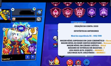 ABSURDA! 105/105 BRAWLERS + 60 PRESTÍGIOS | 65K+ TROFÉUS | CONTA RARÍSSIMA!