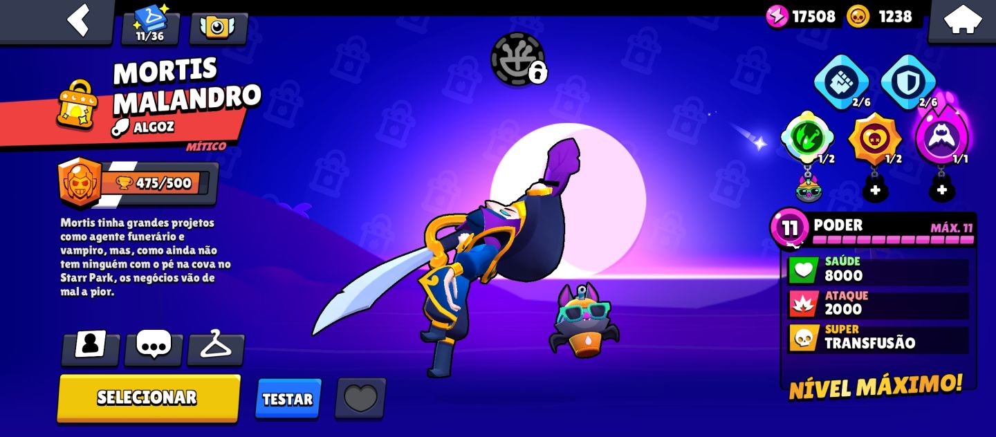 CONTA BRAWL STARS 6.2K TROFÉUS | 62 BRAWLERS | PODER 11