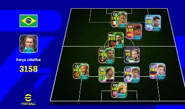 Conta eFootball TOP | Messi 103, 1M GP e Time Pronto pra Rank
