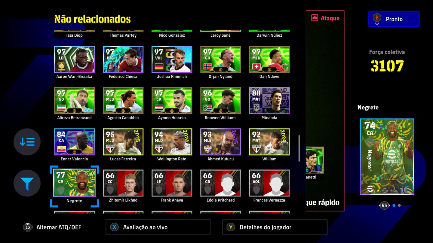 Conta STEAM meta de efootball 2027 com showtimes e epicos bons.