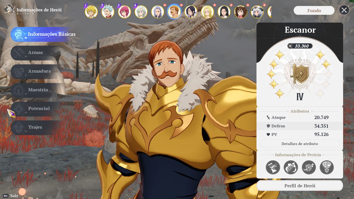 Conta 7DS ORIGIN : FULL ENDGAME, CONTA COMPETITIVA, COM TODOS OS PETS +