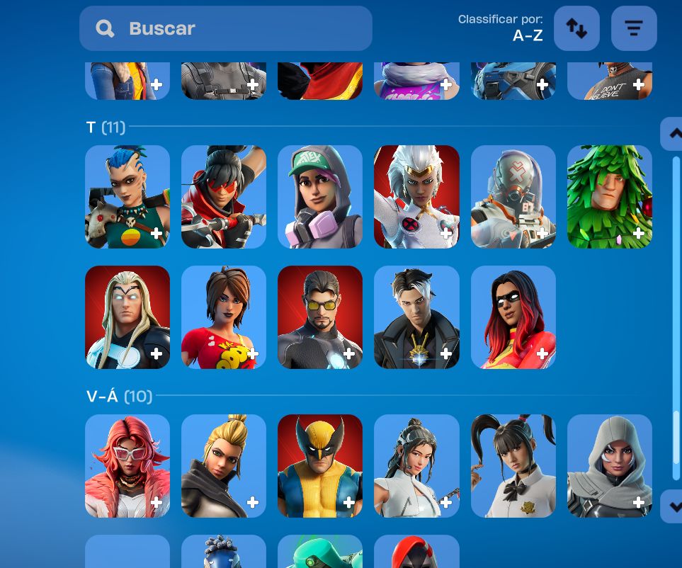 CONTA FORTNITE ARMÁRIO +100 SKINS