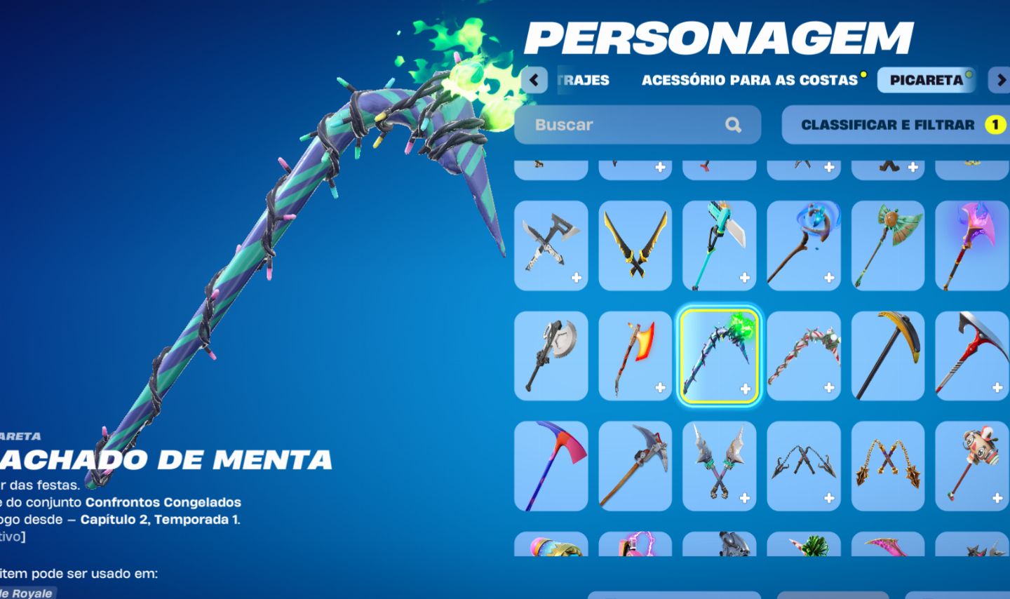 CONTA FORTINITE, 176 SKINS (MINTY AXE) E SALVE O MUNDO FUNDADOR PODER 137