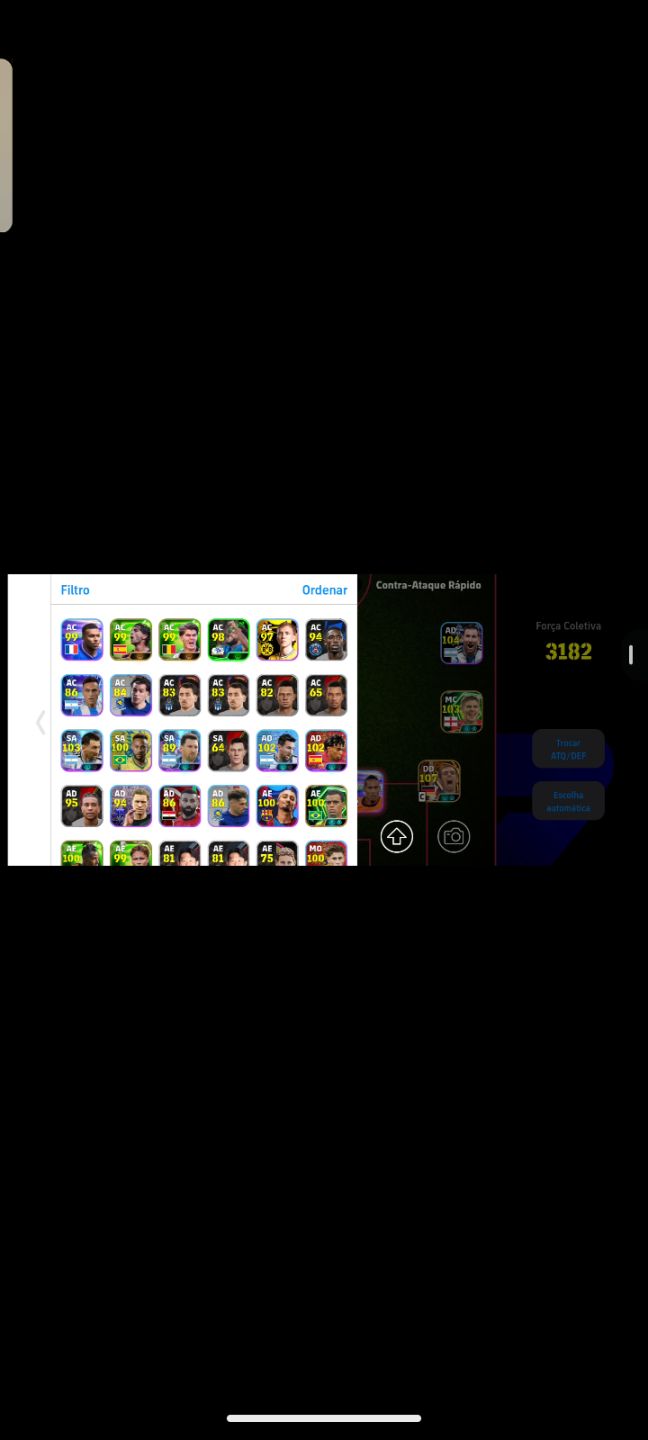 CONTA EFOOTBALL 2026 FORÇA 3182 - 4 CARTAS 104+ - 2.7M GP - CONTE 90