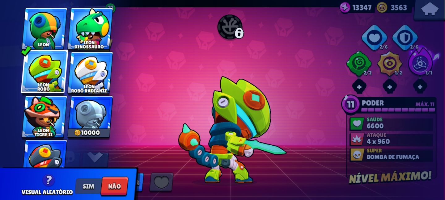 CONTA DE BRAWL STARS TOP bem gemada com várias skins