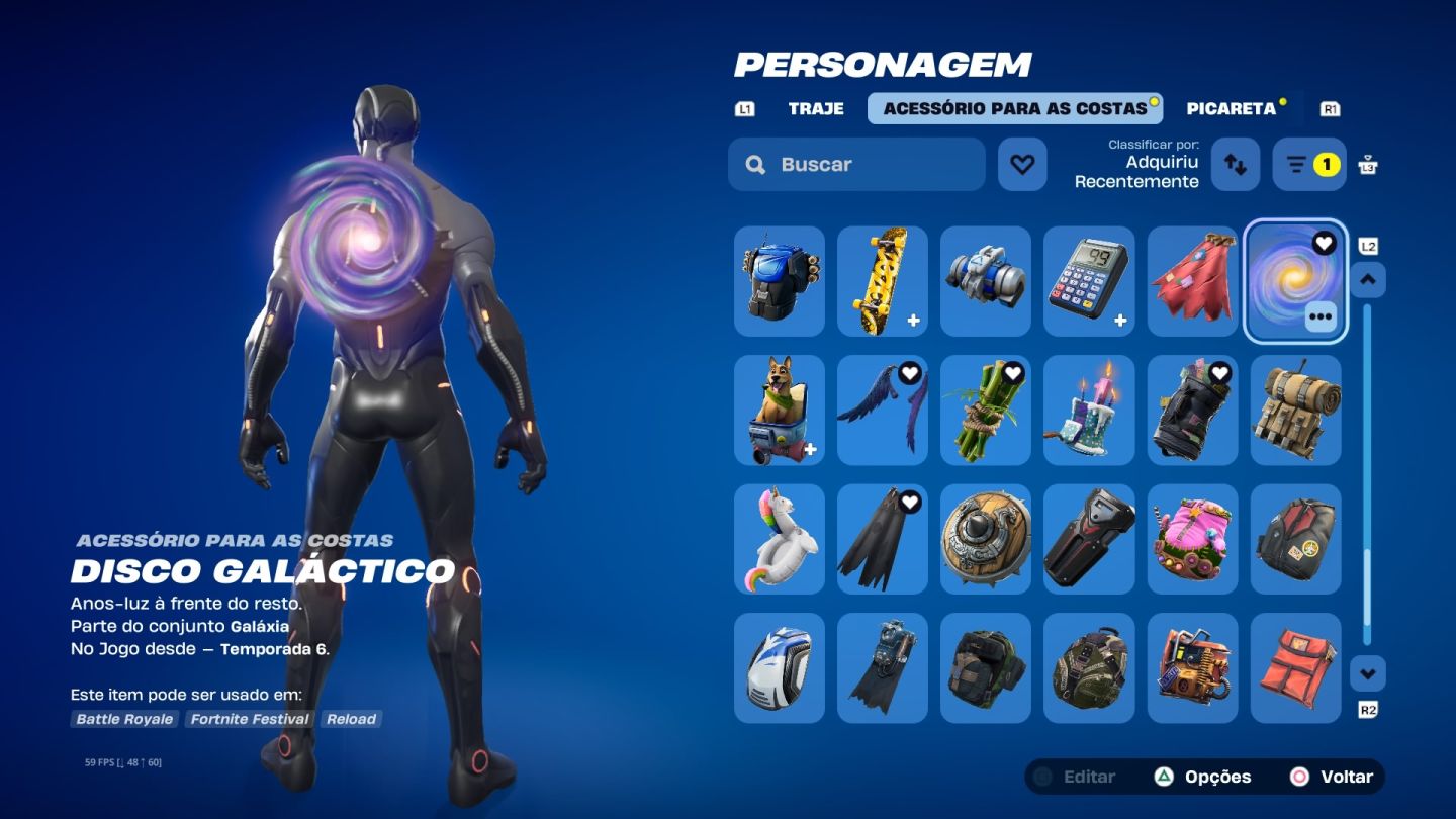 Conta fortnite com galaxy, bundle antigo tt prime + algumas skins og