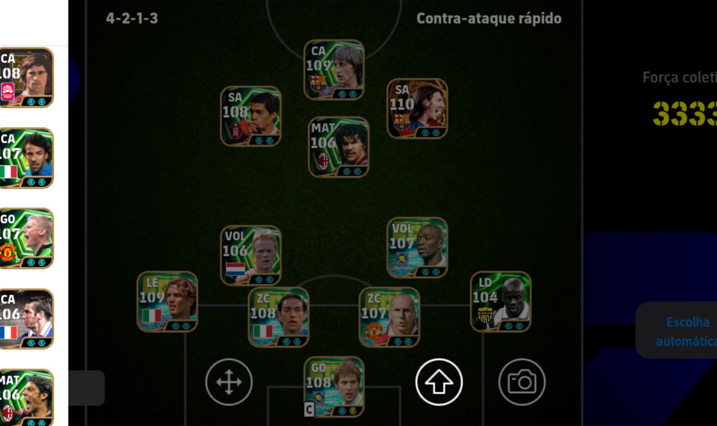 CONTA eFootball ELENCO FORTE E BEM MONTADO