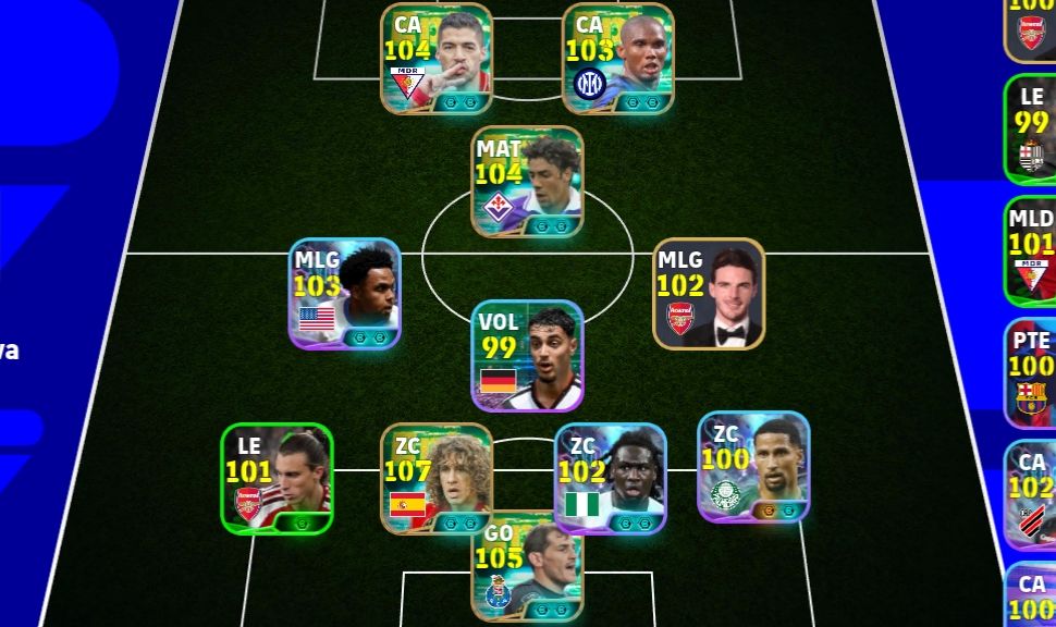 CONTA EFOOTBALL FULL 3175+ COM PUYOL ÉPICO 107,SUAREZ 104,CASSILAS 105,MOURINHO.