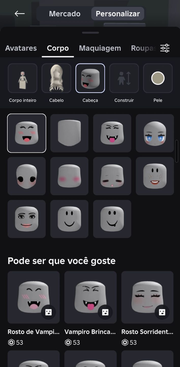 Conta de roblox feminina
