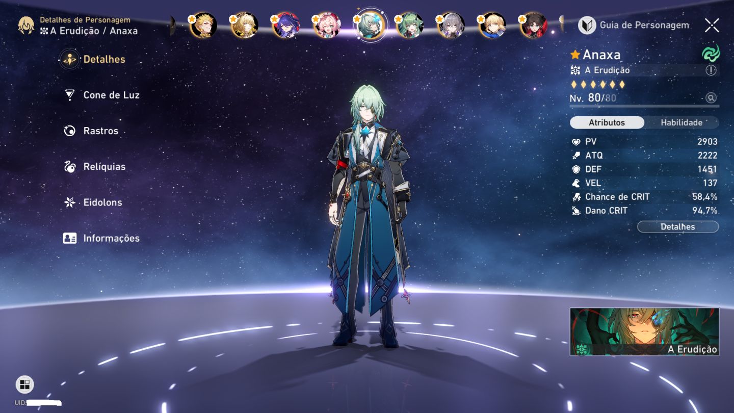 Conta End Game Honkai Quase Todos os Bonecos 5