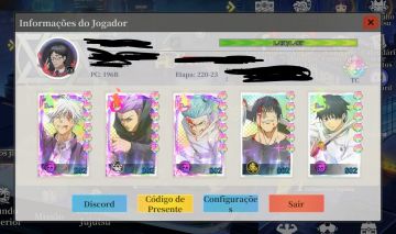 Conta Rei do jujutsu Full gojo com set de Arco-íris completo