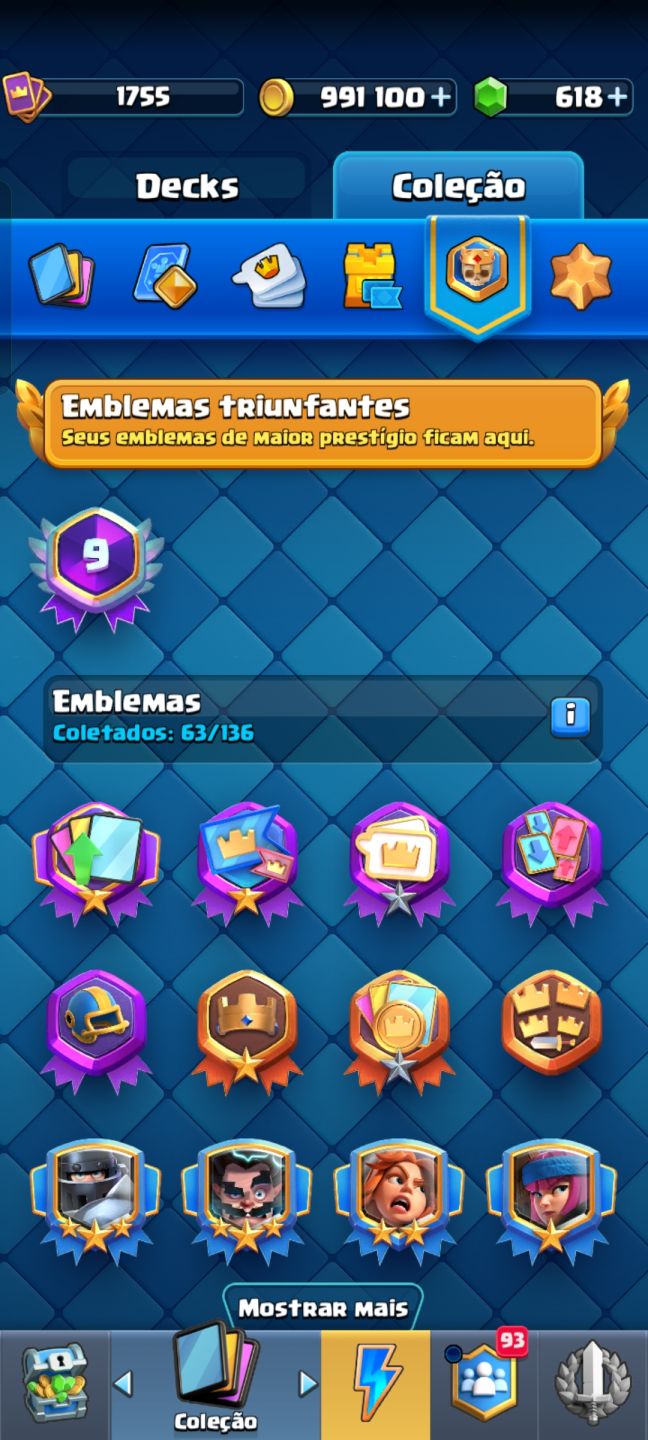 Conta Clash 12.539k Troféus