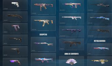 Conta de valorant com leque flamejante, 25+ skins, nível 350, 3.000R$+ gastos