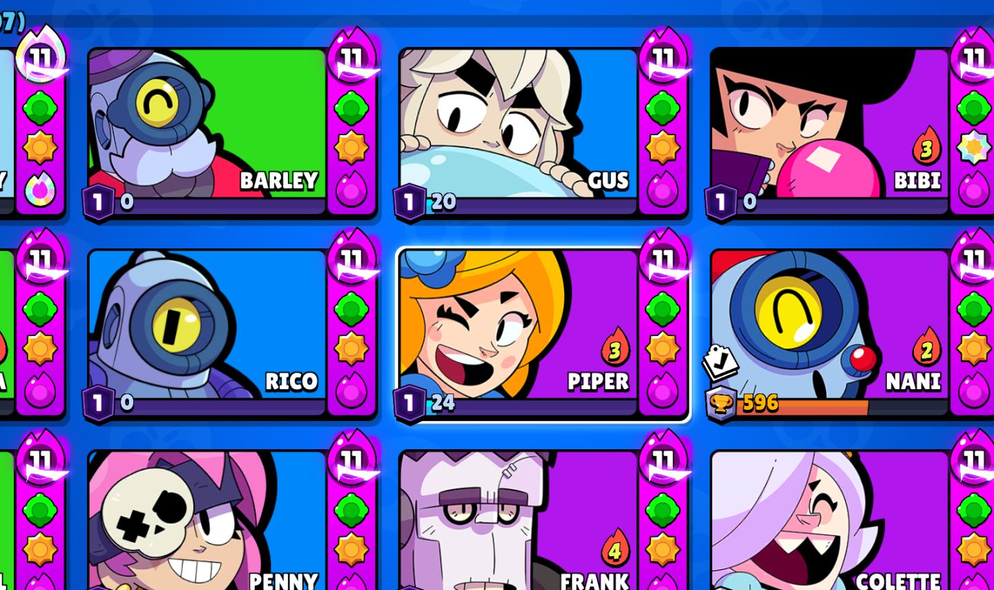 Conta brawl stars full, com varias skins exclusivas que não voltam mais, 50k+