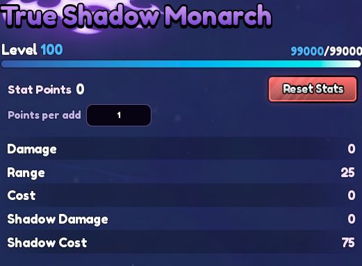 Anime Vanguards Conta Shiny SungJinWoo Transcendent level max + 14K Trait Rerrol