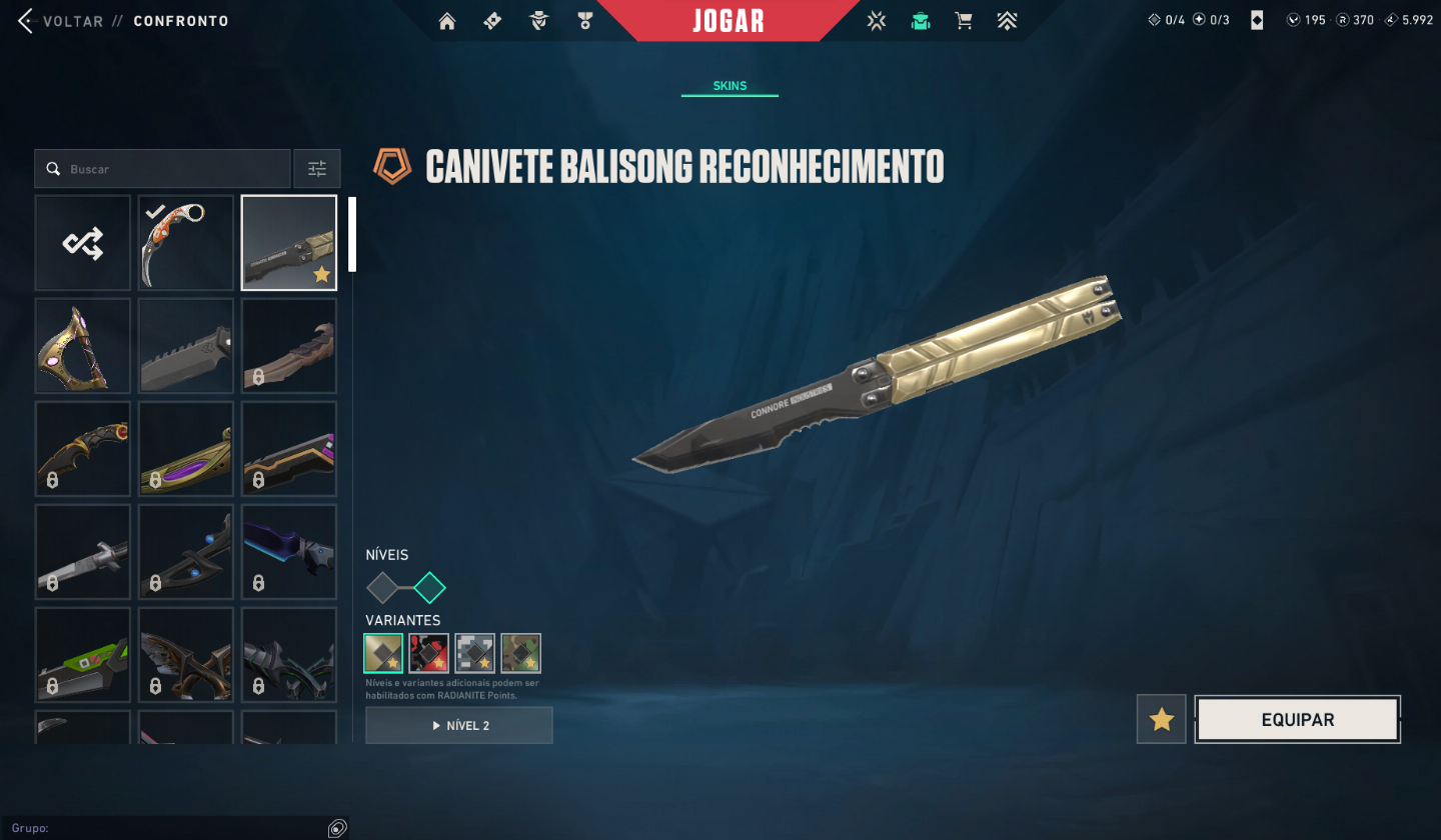 Conta Valorant com Diversas Skins atual elo diamante 1