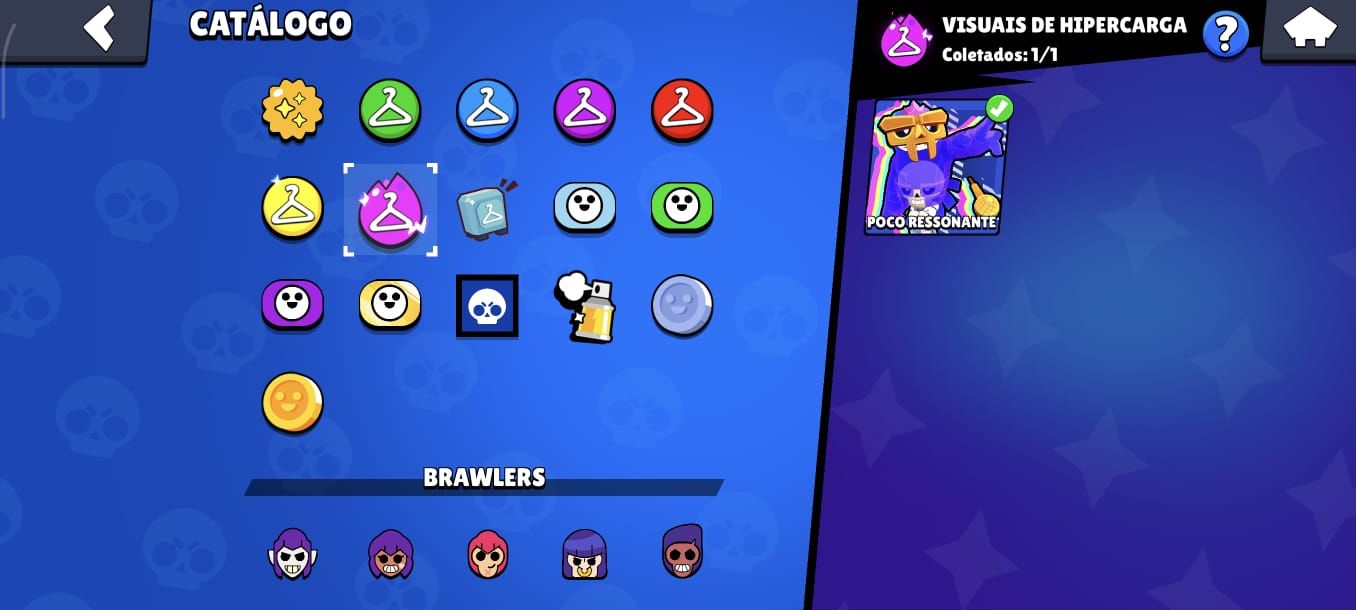 CONTA BRAWL STARS ANTIGA (2019) 96/100 BRAWLERS