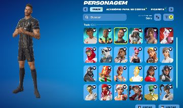 CONTA FORTNITE ( LARA CROFT , NEYMAR ETC)