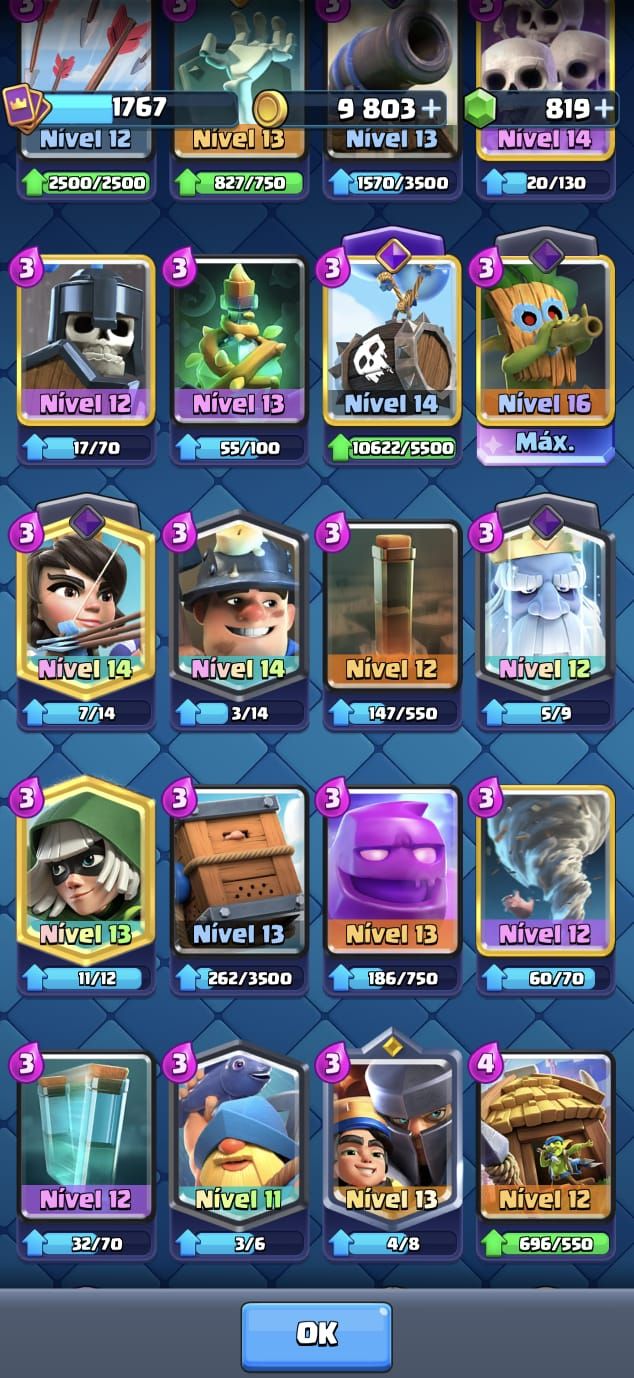 Conta clash royale 14k troféus, nv16 FULL ACESSO