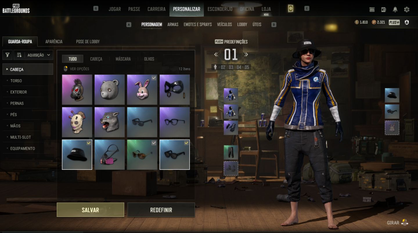 Conta PUBG Kar98k lendária + Chroma + 1810 Gcoins + 513 cupons de contrabando