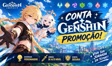 Conta Genshin AR53 com Mualani, Flins, Mavuika, e Voidyanitsa e Skin YaoYao