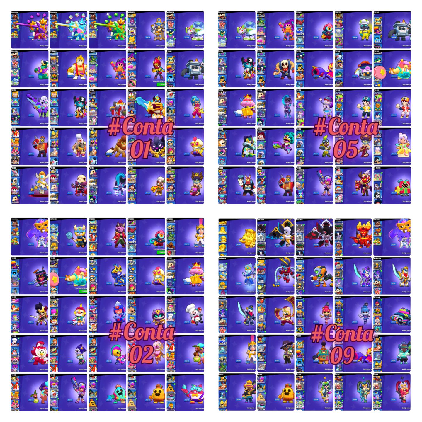 CONTAS BRAWL STARS, MELHOR PREÇO AQUI! ENTREGA AUTOMÁTICA!