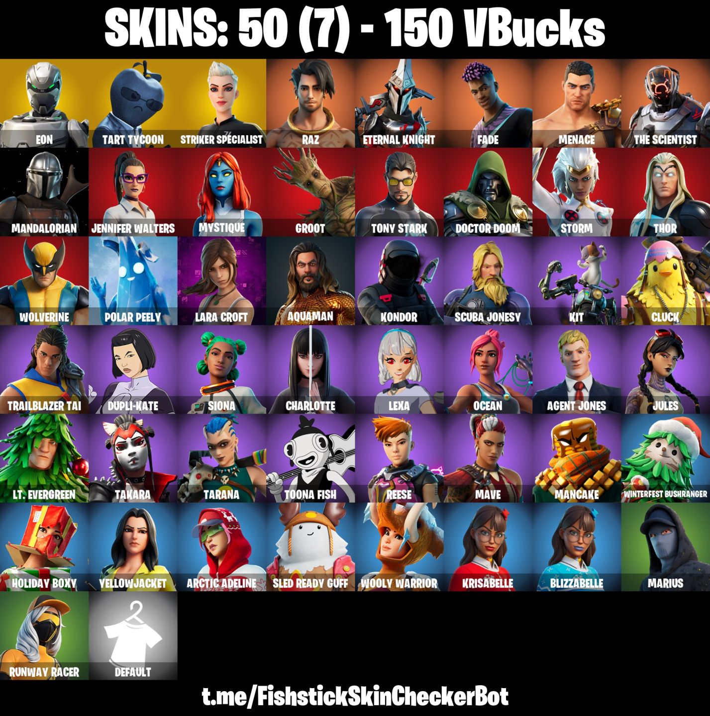 Conta Fortnite com Eon | Tart Tycoon | Striker Specialist | Raz e 50 Skins